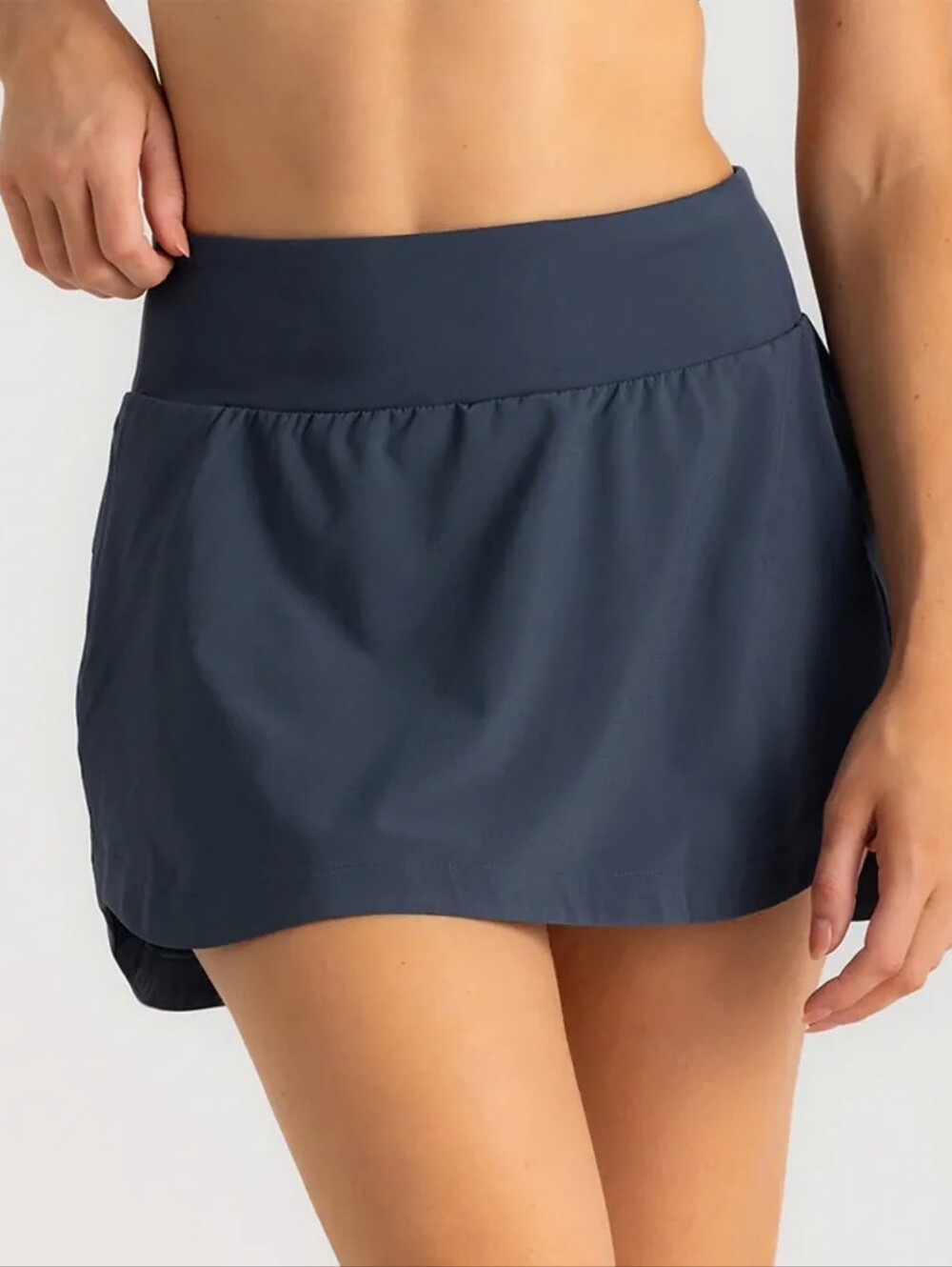Free Fly Womens Bamboo-Lined Active Breeze Skort 13″ Blue Dusk II XS Extra Small